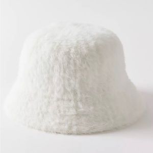 Fuzzy bucket hat